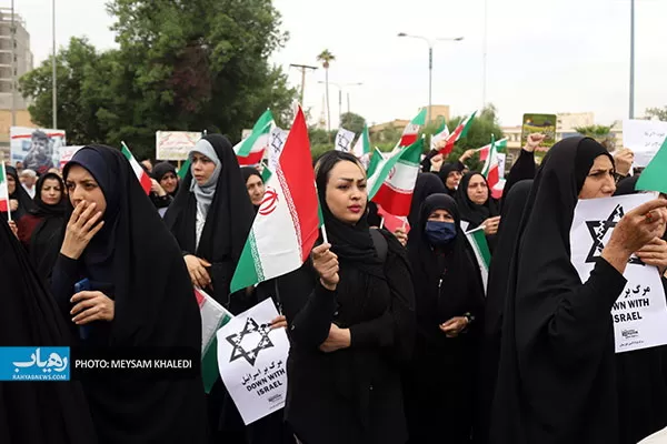 راهپیمایی مردم اهواز در حمایت از ملت فلسطین