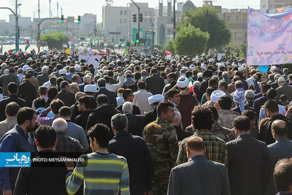 راهپیمایی خوزستانی‌ها درحمایت از مردم مظلوم غزه