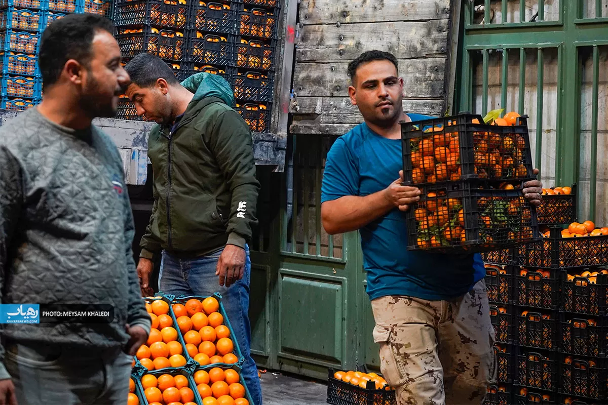 میدان تره‌بار اهواز در شب‌های پیشواز نوروز