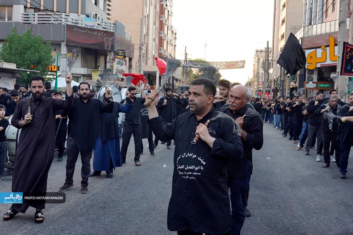 اهواز در تاسوعای حسینی غرق در عزا شد