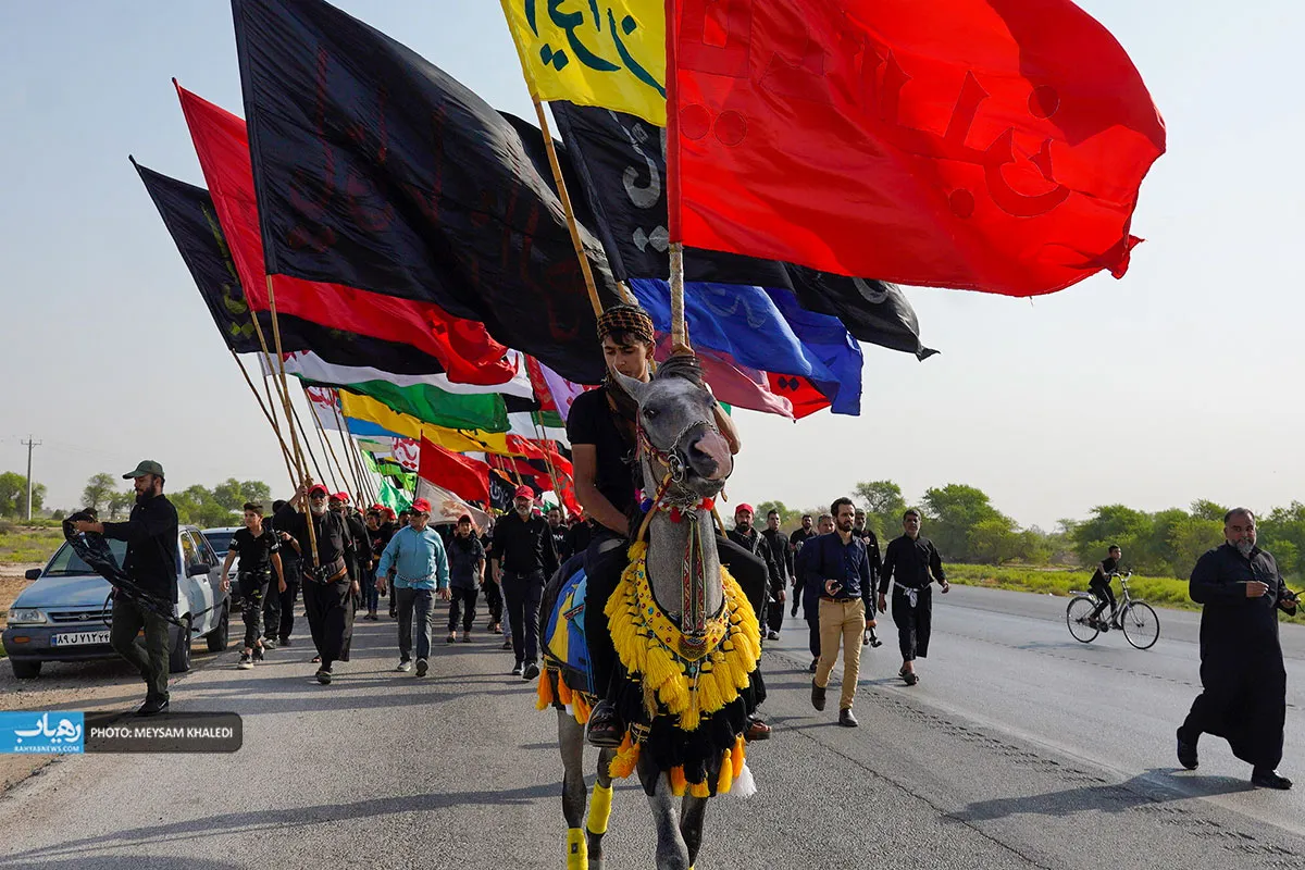 موج عشاق الحسین رامشیر به‌سوی کربلا