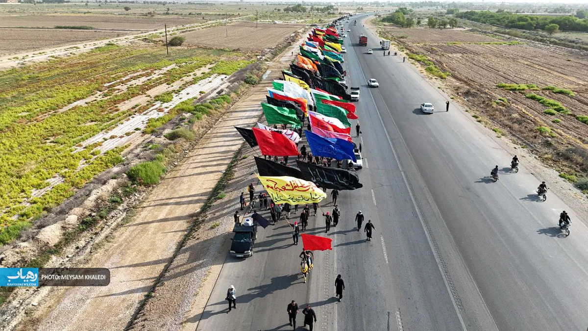 موج عشاق الحسین رامشیر به‌سوی کربلا