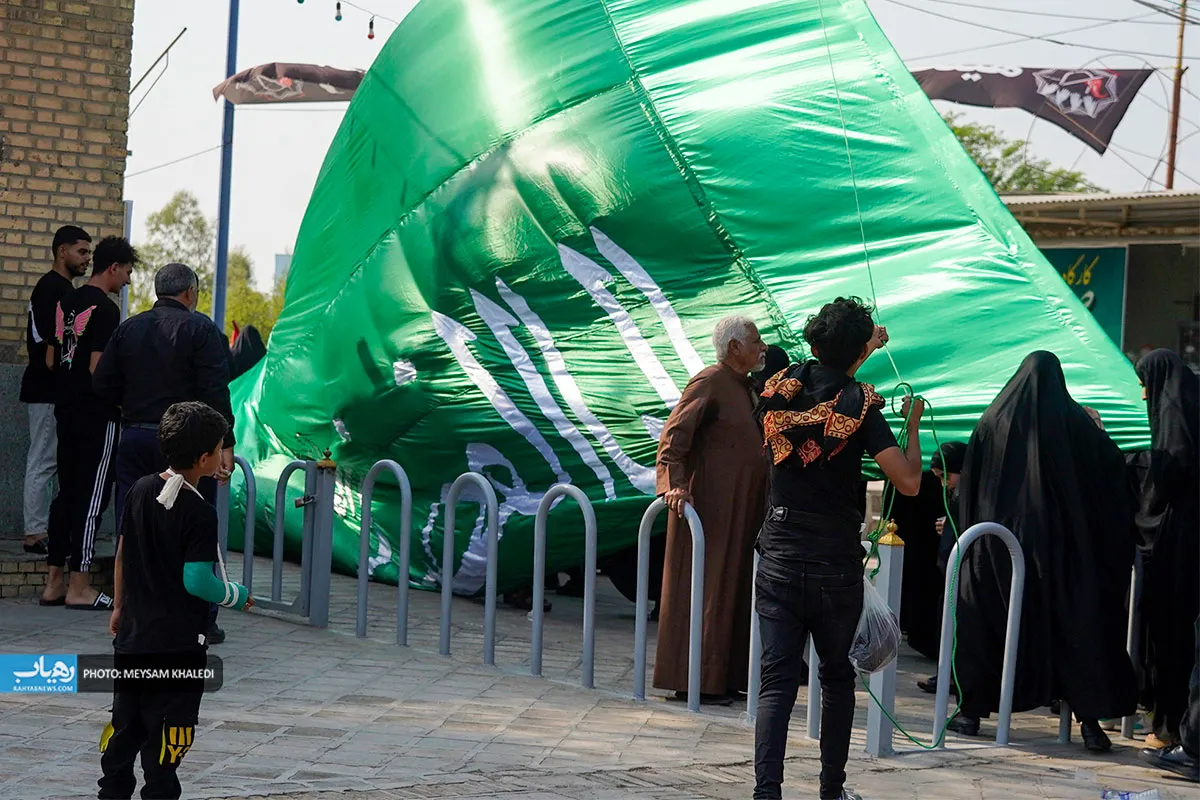 عشاق امام حسین (ع) به دل آب زدند